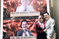 Drg Tri Rahayu Oktaviani dan Drg Eko Kurniawan Putra berhasil meraih The First Presidential di PT. Tren Global Teknologi 
