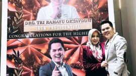 Drg Tri Rahayu Oktaviani dan Drg Eko Kurniawan Putra berhasil meraih The First Presidential di PT. Tren Global Teknologi 